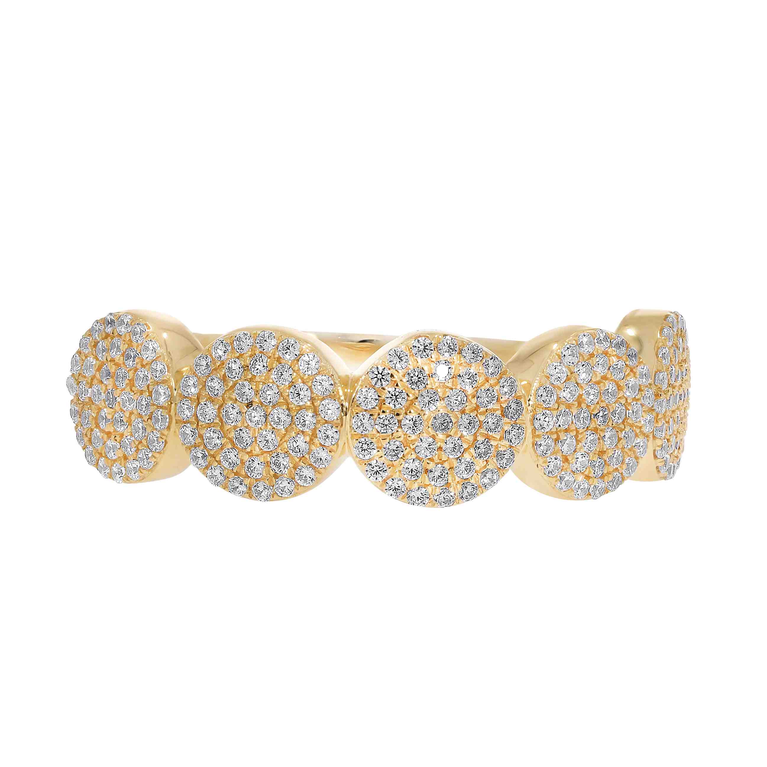 Round Cut Diamond Brutalist Wedding Band LR12094A 